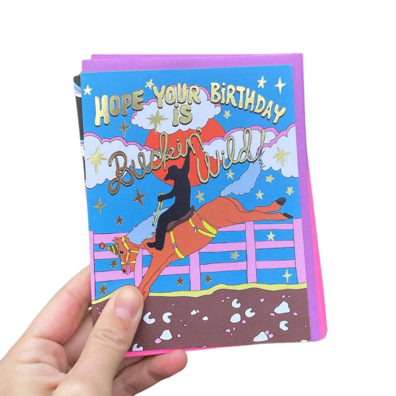 ASCH Buckin' Wild Birthday Card -  - Cards - Feliz Modern