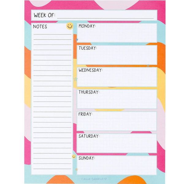 CLLDL Weekly Calendar Notepad -  - Office & Stationery - Feliz Modern