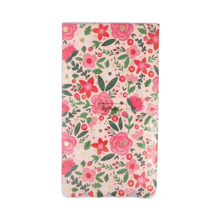 MMEY Floral Scalloped Dinner Napkin - - Party Supplies - Feliz Modern