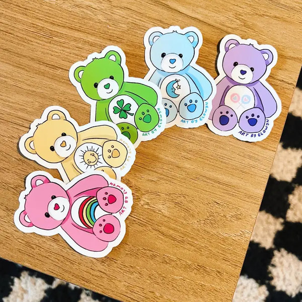 ABE Rainbow Bear Stickers - - - Feliz Modern