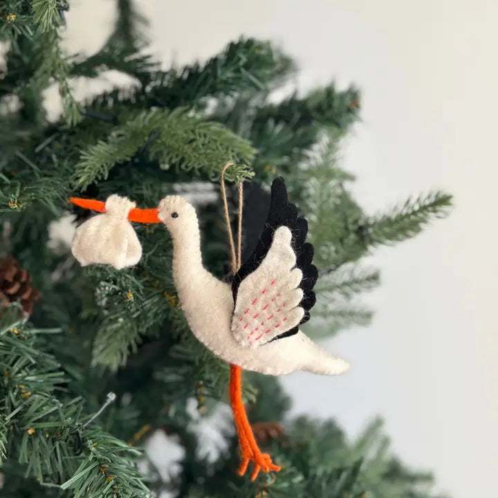 DHRD Stork Ornament -  - Christmas - Feliz Modern