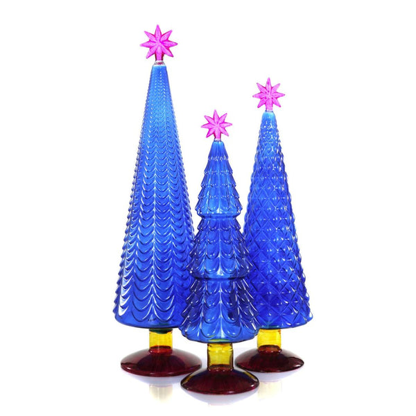 CFC Cobalt & Fuschia Tree Decor (in-store or curbside only) -  - Decor Objects - Feliz Modern