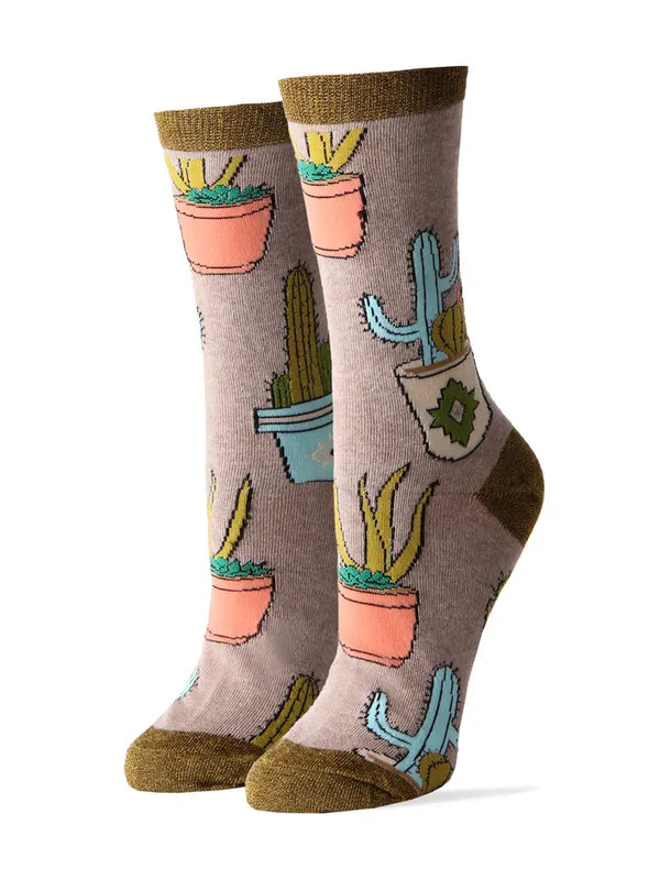 OHYS Cactus Women's Crew Socks -  - Socks - Feliz Modern