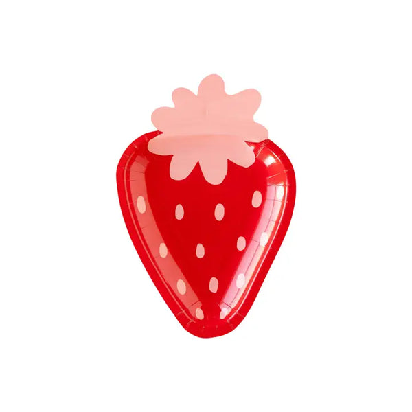 MMEY Strawberry Shaped Paper Plate - - Party Supplies - Feliz Modern