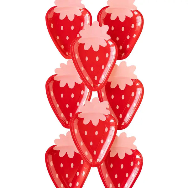 MMEY Strawberry Shaped Paper Plate - - Party Supplies - Feliz Modern