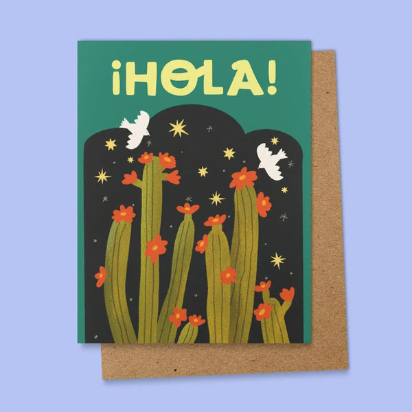 AAPK* Hola! Spanish Card - - Cards - Feliz Modern