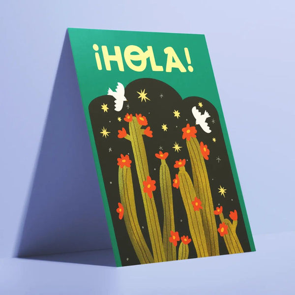 AAPK* Hola! Spanish Card - - Cards - Feliz Modern