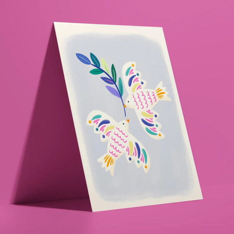 AAPK Los Novios Lovebirds Card - - Cards - Feliz Modern