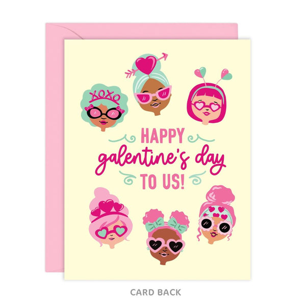 LLP Happy Galentine's Day To Us Card - - Cards - Feliz Modern