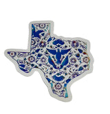 NAT Texas Otomi Magnet - Blue Otomi - Magnets - Feliz Modern