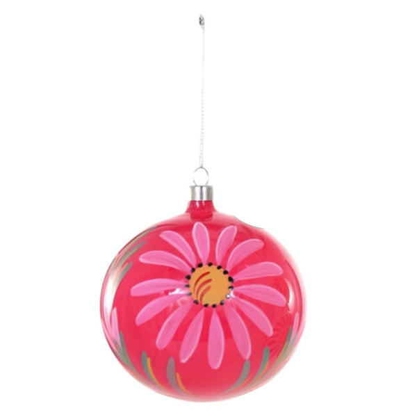 CFC Fiesta Flower Bauble Ornament - Pink - Christmas - Feliz Modern