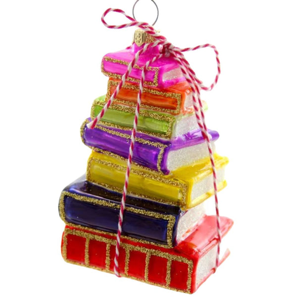 CFC Stacked Books Ornament -  - Christmas - Feliz Modern