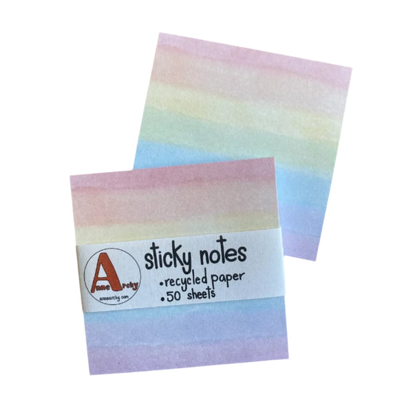 AEAY Rainbow Watercolor Sticky Notes -  - Office & Stationery - Feliz Modern