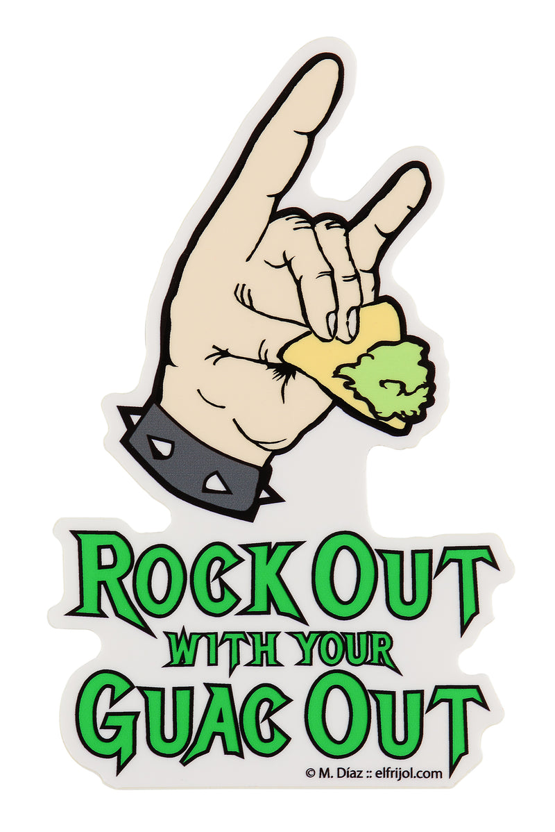 FMD Rock Out Guac Out Sticker -  - FMD - Feliz Modern