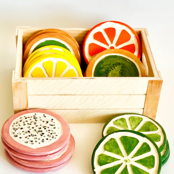 Ceramic fruit best sale