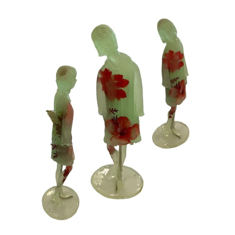 JNK Flower Power Pose Sculptures (3rd Edition) - Translucent Mint 11 - Art - Feliz Modern