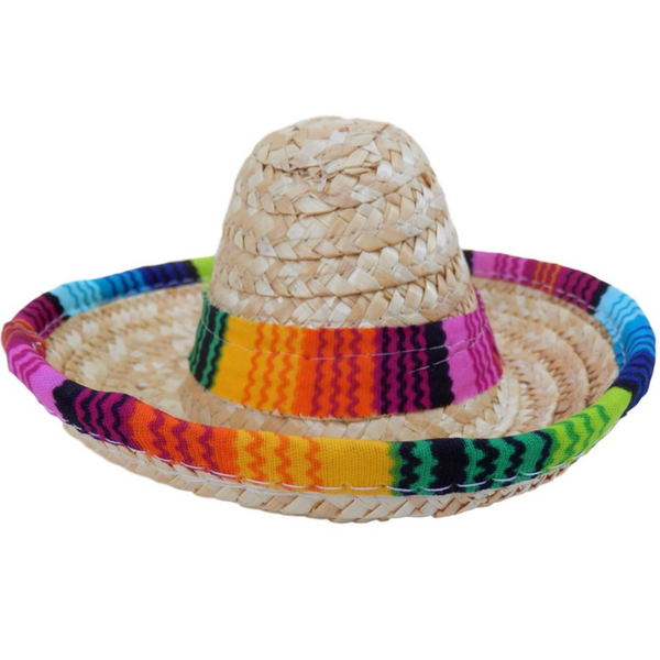 Straw Sombrero Cat Hat - Pet Costume Center