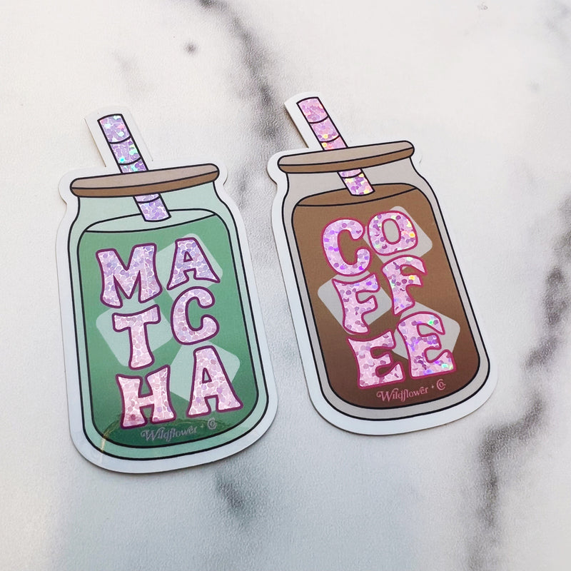 WFLW Iced Latte Sticker -  - Stickers - Feliz Modern