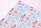 RUCA* Cute Dogs Wrapping Paper Sheet (curbside or in-store only) - - Gifting Supplies - Feliz Modern