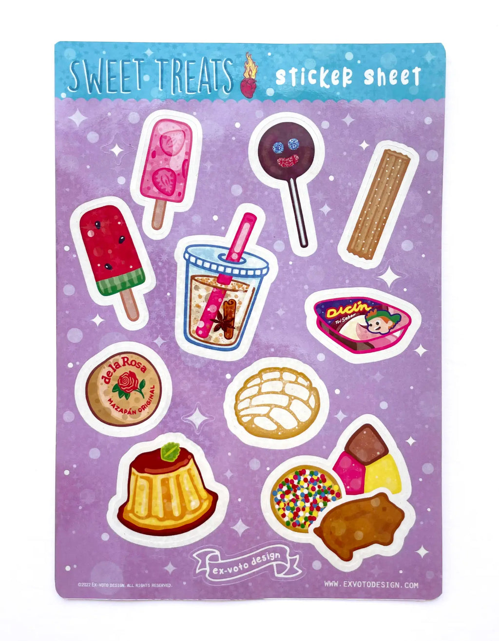 Sweet Treat Sticker Sheet, Kawaii Journal Stickers, Cute Candy